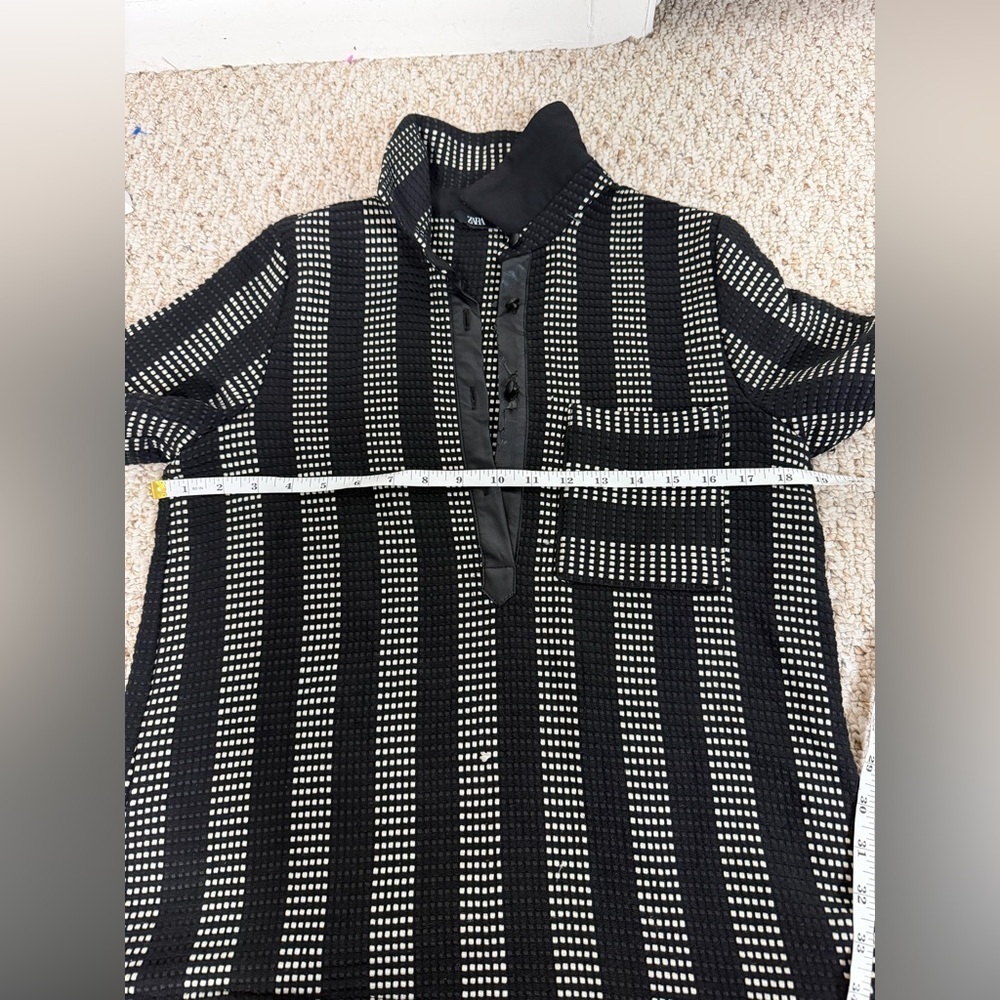 Zara Monochrome Knit Pattern size S - Picture 6 of 7